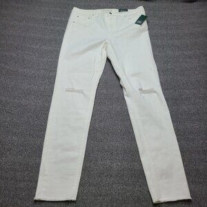 Wild Fable Jeans Womens 14 High Rise Skinny Distressed Knee 32 Waist Denim Pants